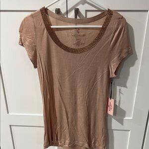 Juicy Couture Brown Fitted Short Sleeve T-Shirt